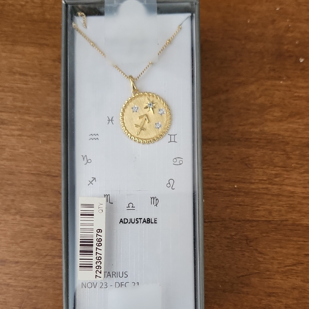 Gold Zodiac Pendant Necklace